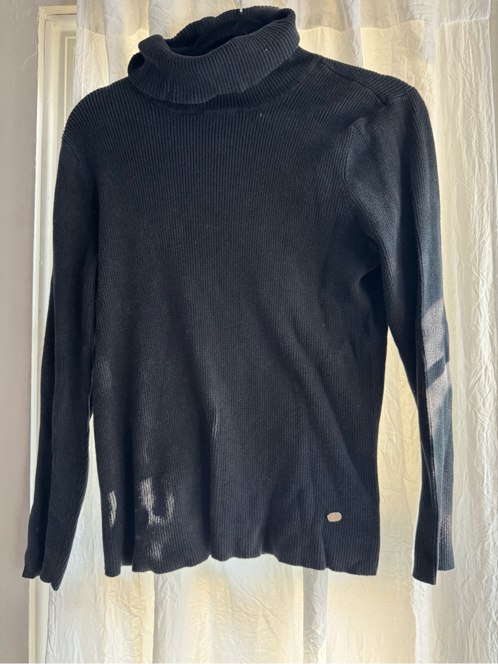 Ralph Lauren Black Ribbed Turtleneck Sweater